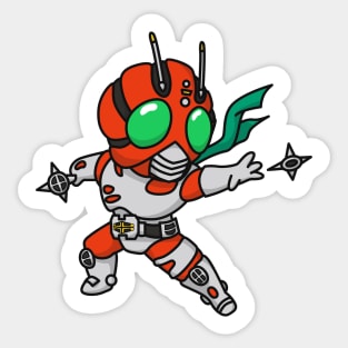 Kamen Rider ZX Chibi Style Kawaii Sticker